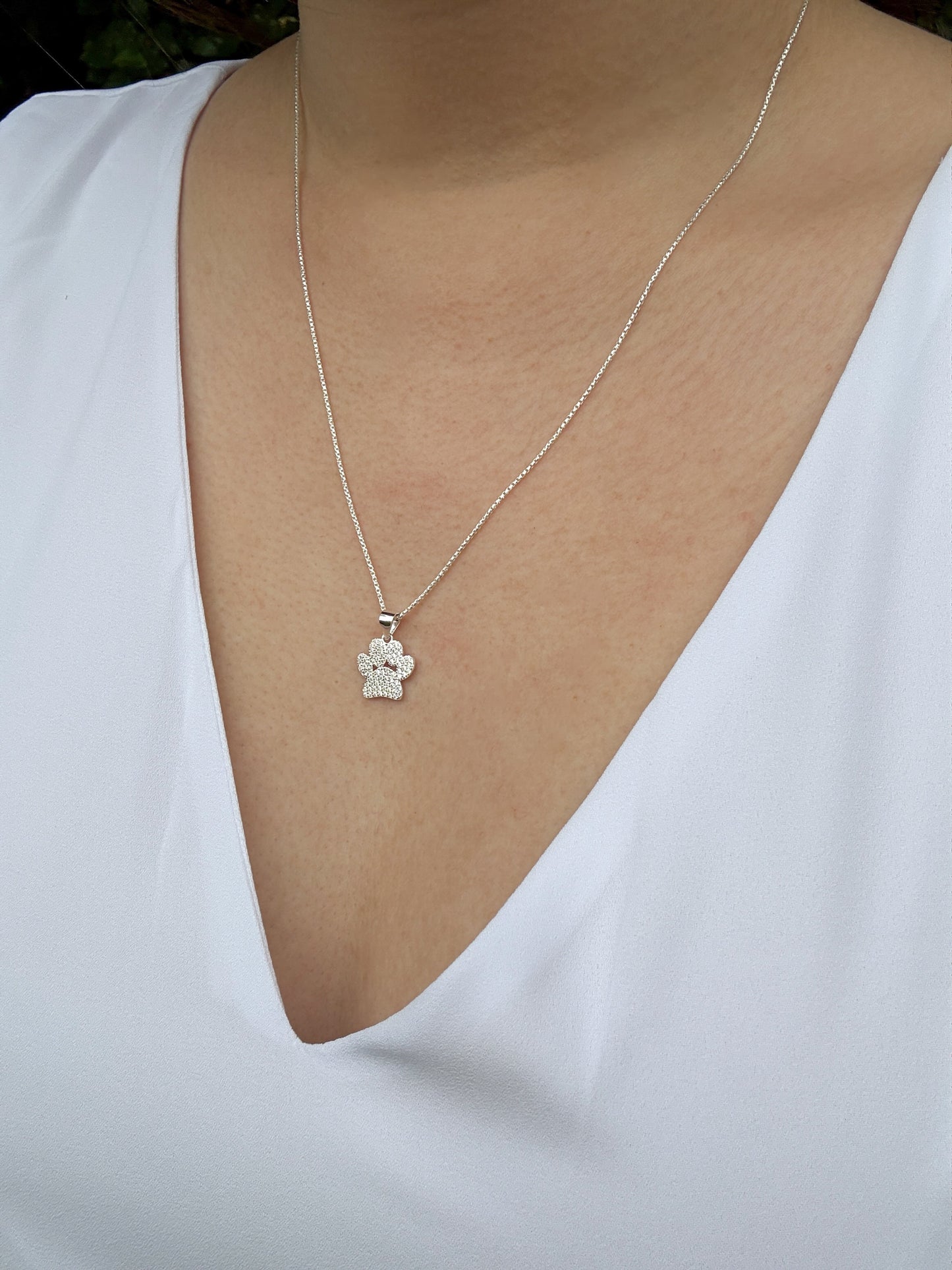 Collar huella elegante