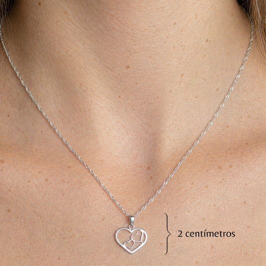 Collar dos corazones