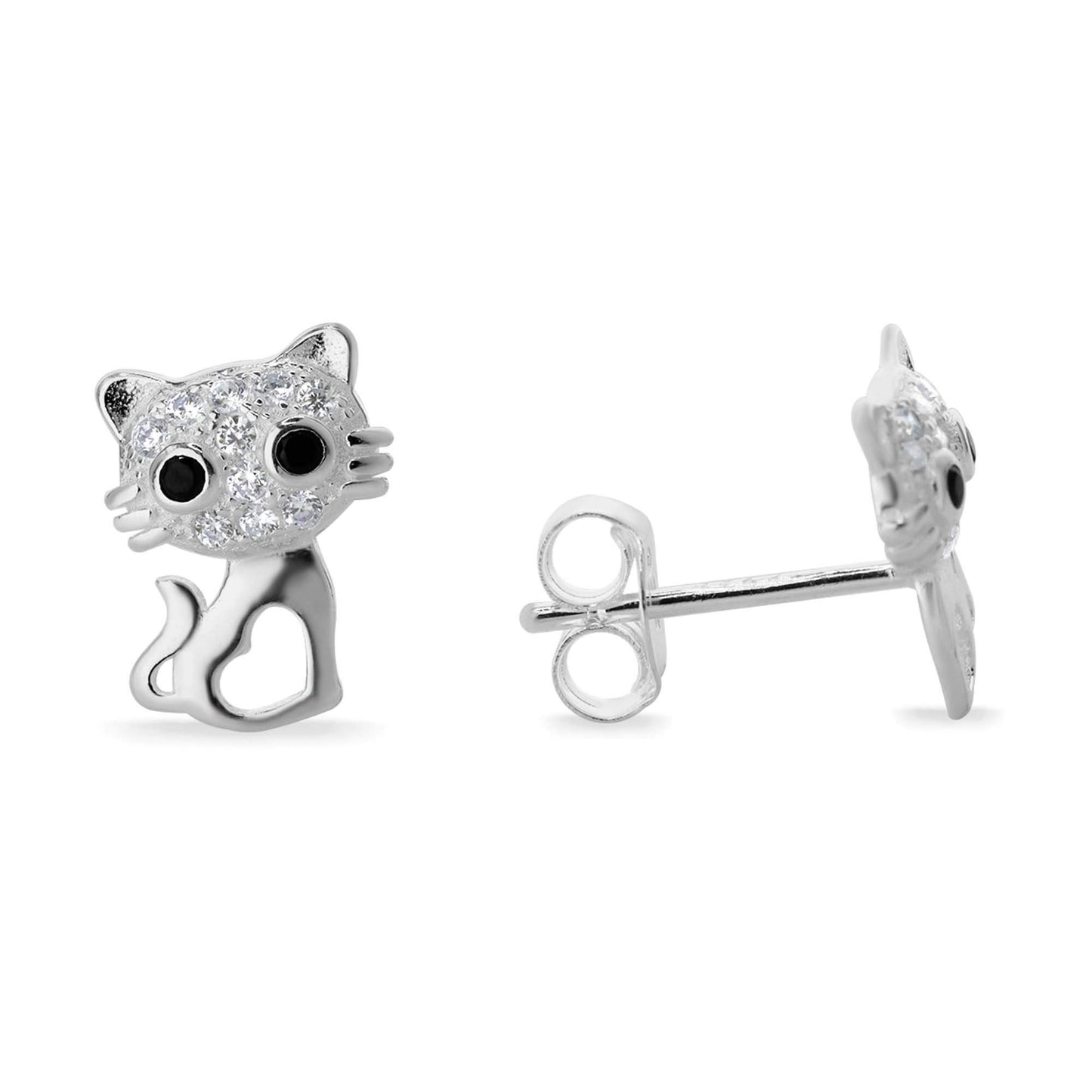 Aros plata gatitos