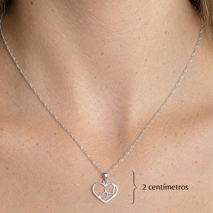 Collar dos corazones