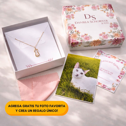 Collar gatito con circón