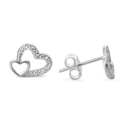 Aros corazón con microcircones