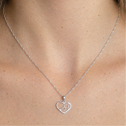 Collar dos corazones