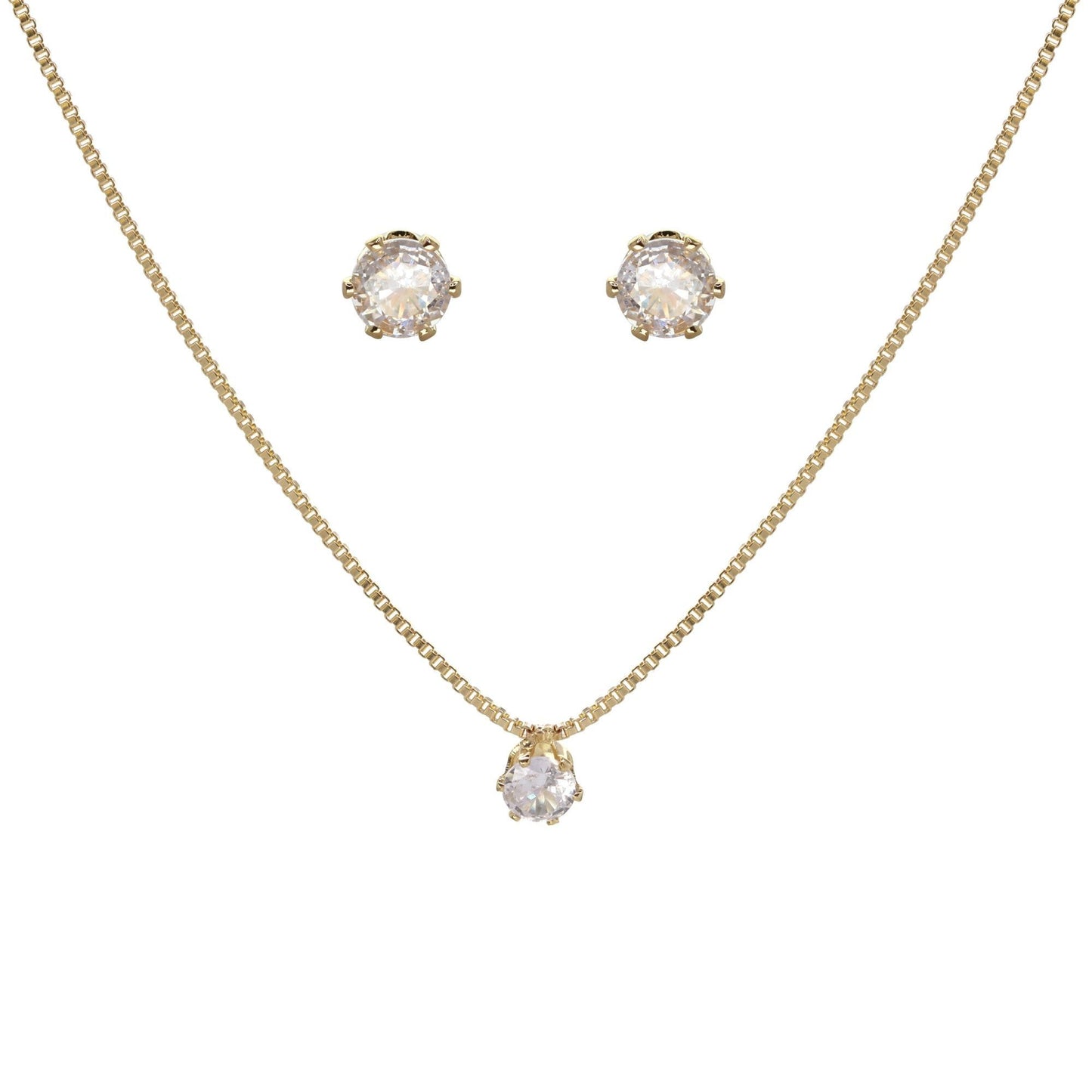 Conjunto baño de oro punto de luz