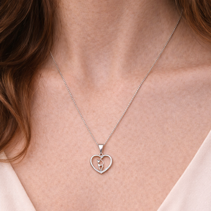 Collar gatito en un corazón