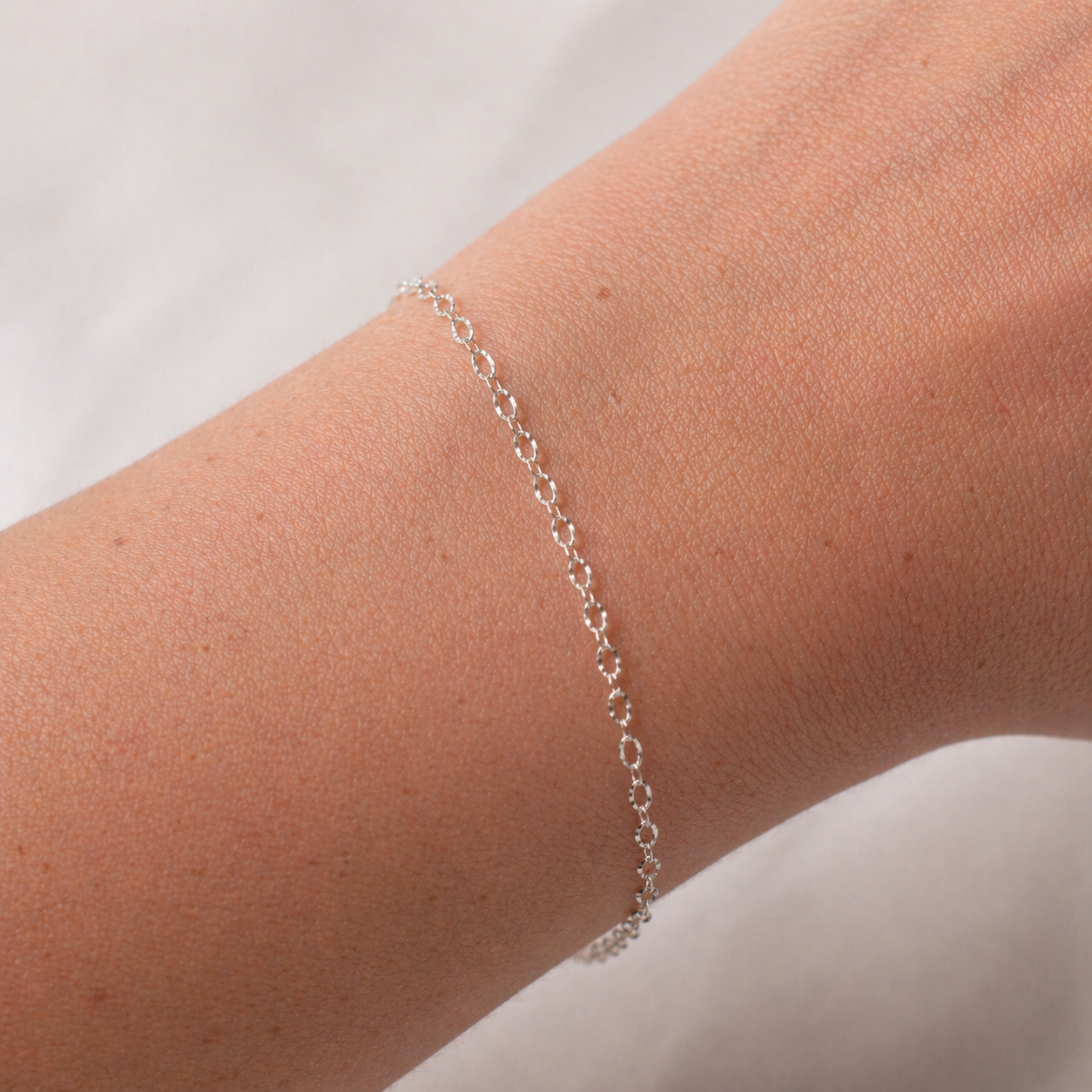 Pulsera plata eslabones