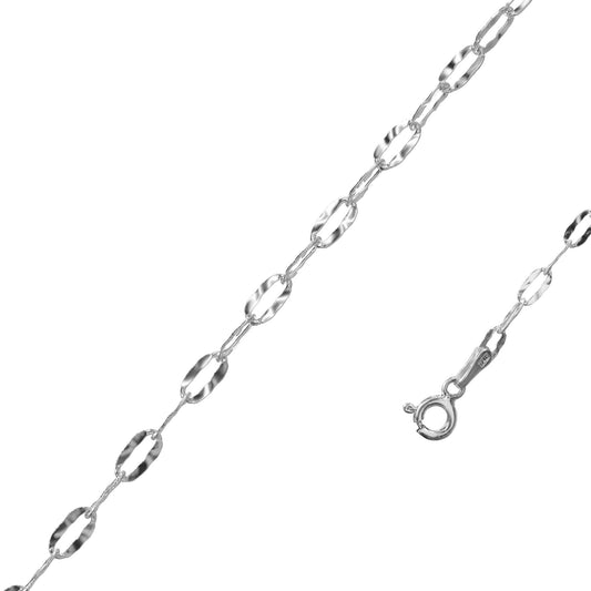 Pulsera plata eslabones