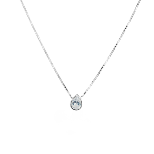 Punto de luz de plata modelo gota